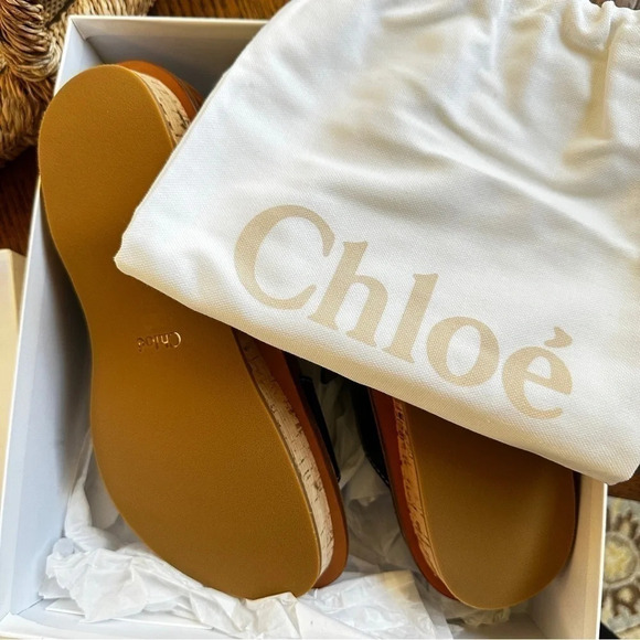 Chloe ‘Marah’ Leather Boho Sandals - Size 41 (US 10) - Picture 3 of 14